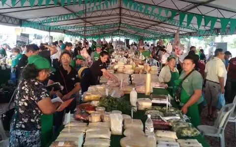 Casi 2.700 familias ofertan productos del campo en la gran feria de la Costanera de Asunci�n.