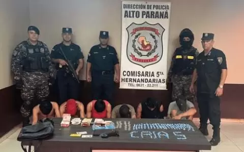 Operativo en Hernandarias termina con seis detenidos por presunto microtr�fico