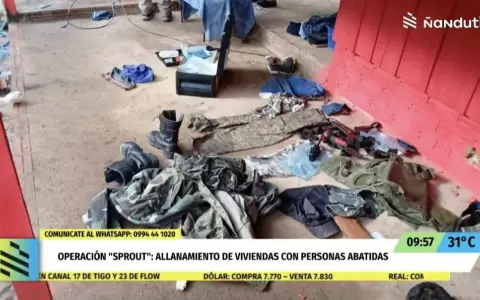 Operaci�n �Sprout�: allanamiento en Caazap� deja dos abatidos y evidencias incautadas