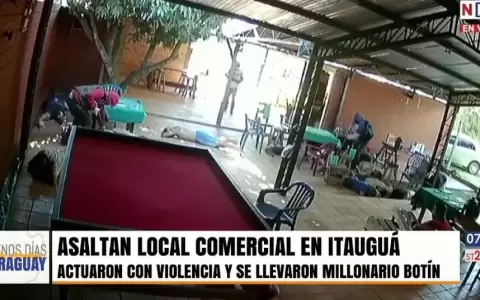 Violento asalto en Itaugu�