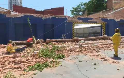 Colapsa estructura de conocido centro comercial en Asunci�n