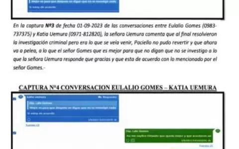 Chats revelan c�mo operaba �Lalo� Gomes para archivar causa contra la fiscal Katia Uemura