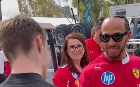 Un saludo de gloria: Duerksen y su encuentro con Hamilton