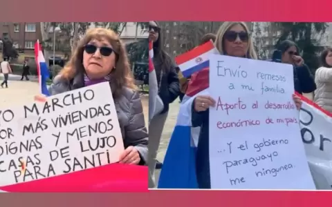 Migrantes paraguayos en Espa�a se movilizan contra gobierno e invitan a marcha general este martes
