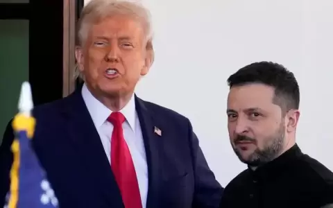 Trump y Zelenski.