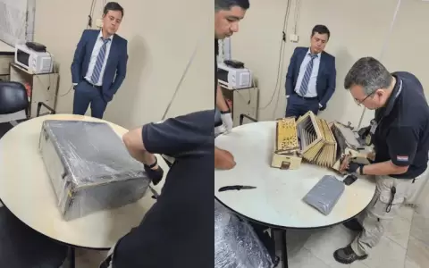Encuentran droga dentro de instrumento musical en el aeropuerto Silvio Pettirossi