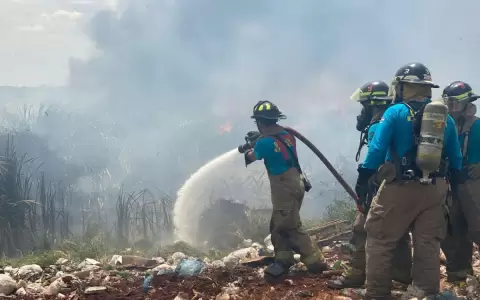 Incendio de mediana magnitud en el barrio San Cayetano
