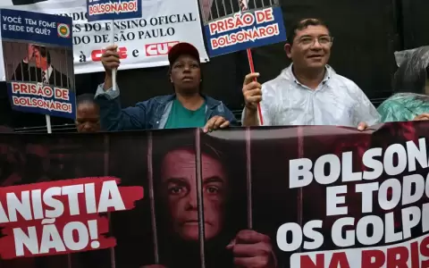 Protestas en Brasil exigiendo c�rcel para Bolsonaro.