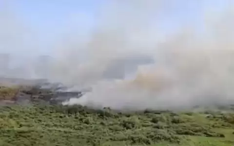 Reportan incendio en zona de San Bernardino