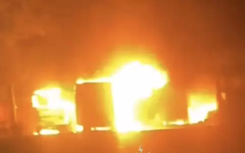 Se incendian buses de la empresa Villa Serrana