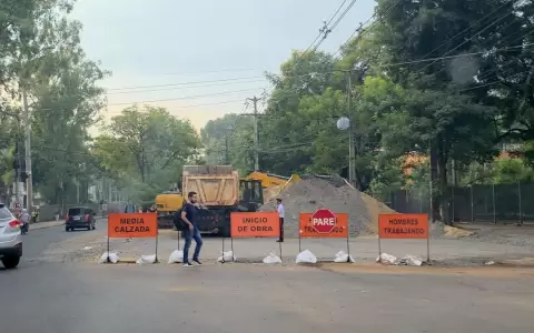 Habilitar�n nueva circulaci�n sobre Mariscal L�pez debido al cambio de frente de obras