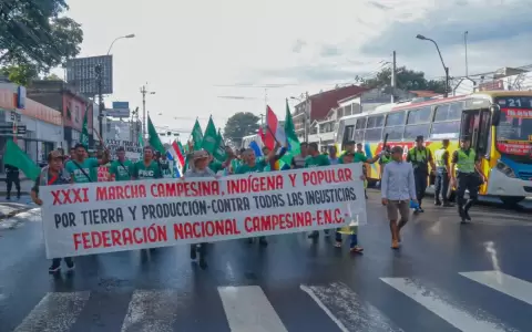 Marcha anual de campesinos: denuncian que pol�ticos usan como agencia de empleo" al Estado