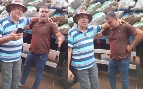 Camionero no aguant� la angustia y termin� llorando ante la impotencia de no poder retirar su cami�n con mandioca.