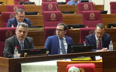 Defensa de Mario Abdo Ben�tez en el Congreso.