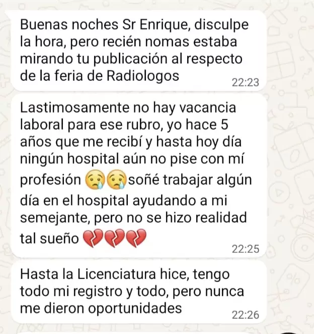 Mensaje de una ciudadana.