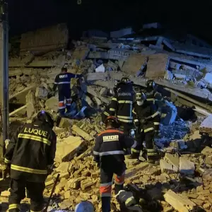 Derrumbe en edificio en construcci�n en Encarnaci�n: hallan una v�ctima