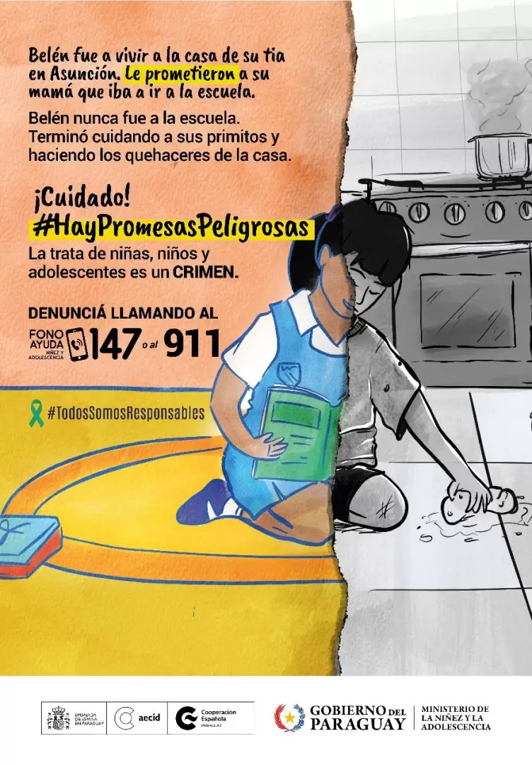 Evite la trata de personas.