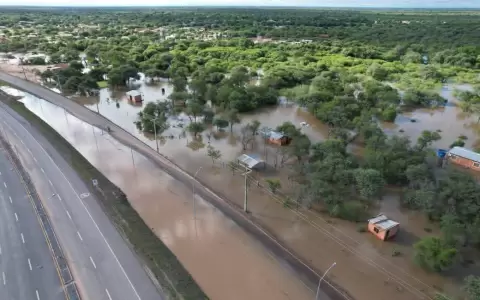 Chaco paraguayo bajo agua.