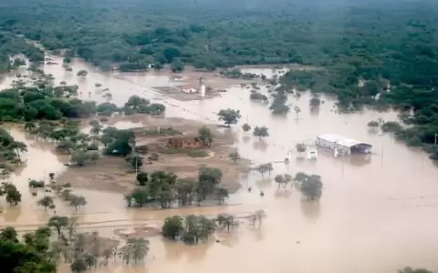 Chaco paraguayo bajo agua.