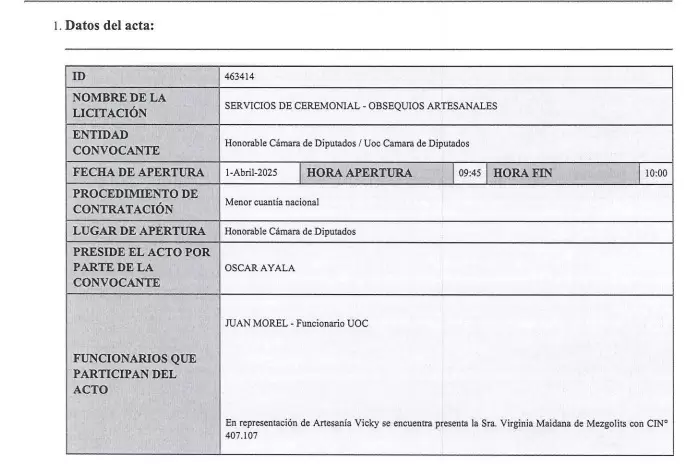 Llamado a licitaci�n.