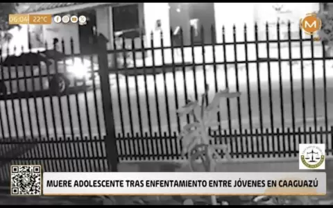 Im�genes del circuito cerrado capturan el momento de la agresi�n.