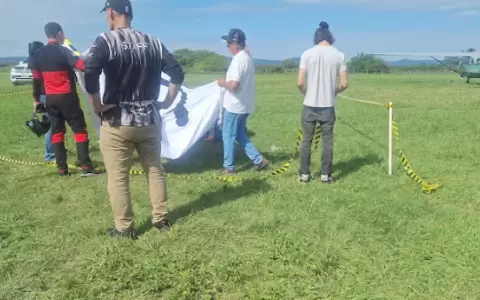 Tr�gico accidente durante una pr�ctica de paracaidismo en Ypacara�.