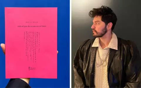 Portada ""Todo el pan de la casa en mi boca" y su autor Andr�s Vasch.
