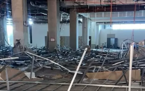 Desplome de un edificio en CDE.