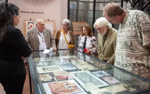 Acto de inauguraci�n de la muestra.