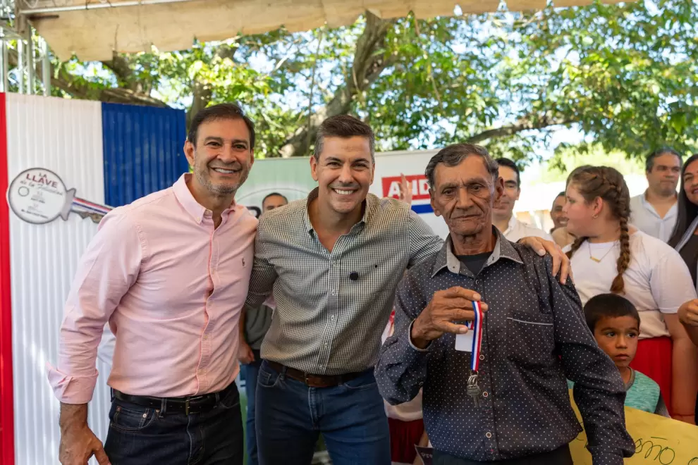 Acto de entrega de viviendas.