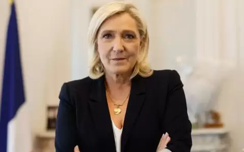 Marine Le Pen, en su oficina de la Asamblea Nacional francesa, en una imagen reciente.