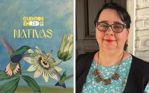 Portada del "Jerova (La mutaci�n) " y su autora Estela Asilvera.