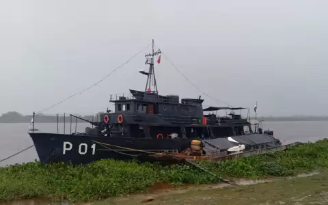El buque patrullero Capit�n Remigio Cabral lleg� a Bah�a Negra.