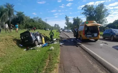 El accidente ocurri� esta ma�ana en kil�metro 251 de la ruta PY01.