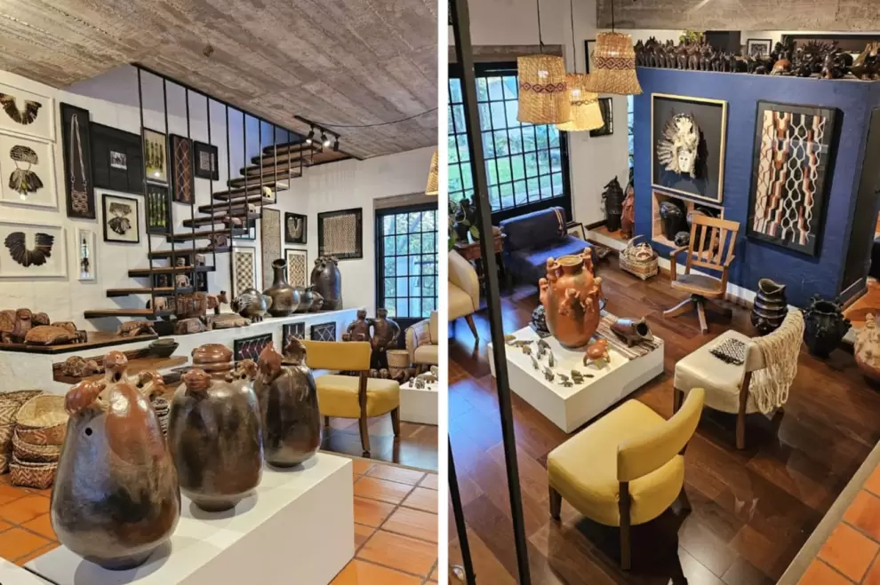 Exposici�n de arte ind�gena en Casa Popore.