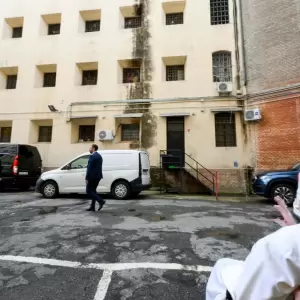 El papa Francisco visita la c�rcel Regina Coeli