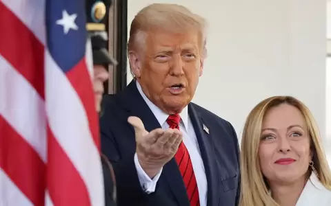 Donald Trump y Giorgia Meloni.