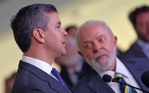 Santiago Pe�a y Lula da Silva.