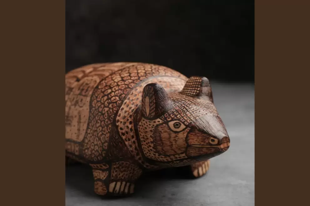 Arte indígena, tallado en madera. Cortesía