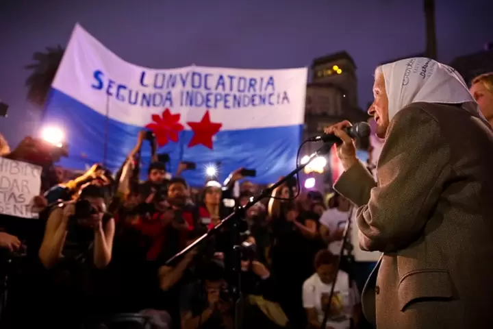 Nora Cortiñas, integrante de Madres de Plaza de Mayo. Cortesía
