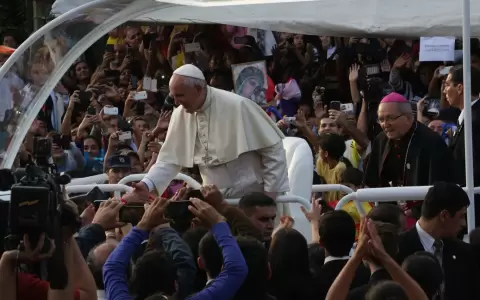 El papa Francisco en Paraguay.