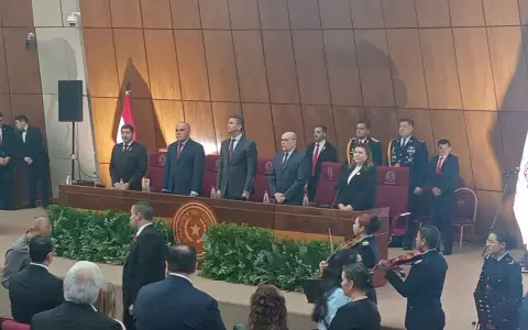 Acto oficial en el Congreso.