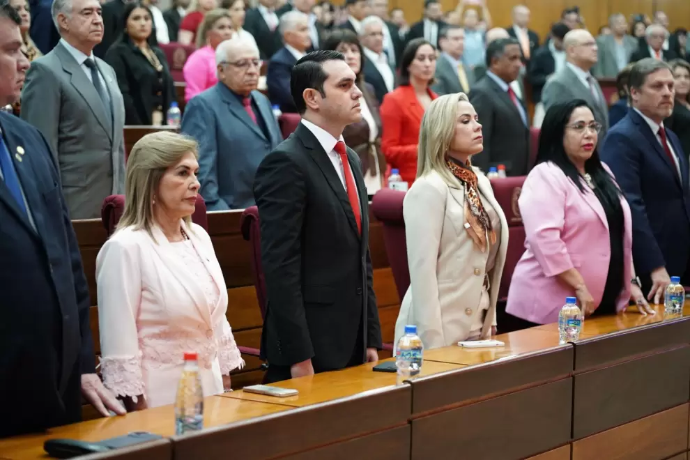 Legisladores presentes en el evento.