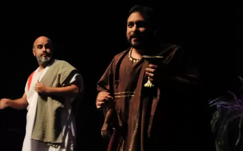 Obra teatral "El amor plat�nico", del director Walter Mers.
