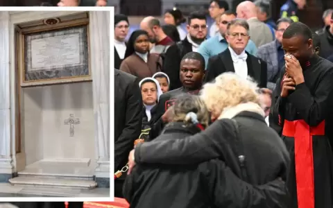Tumba del papa Francisco donde ser� enterrado el s�bado 26 de abril.