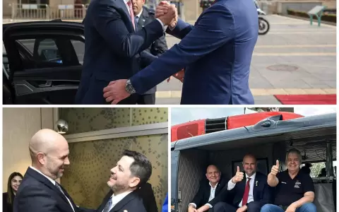 Amir Ohana y autoridades paraguayas.