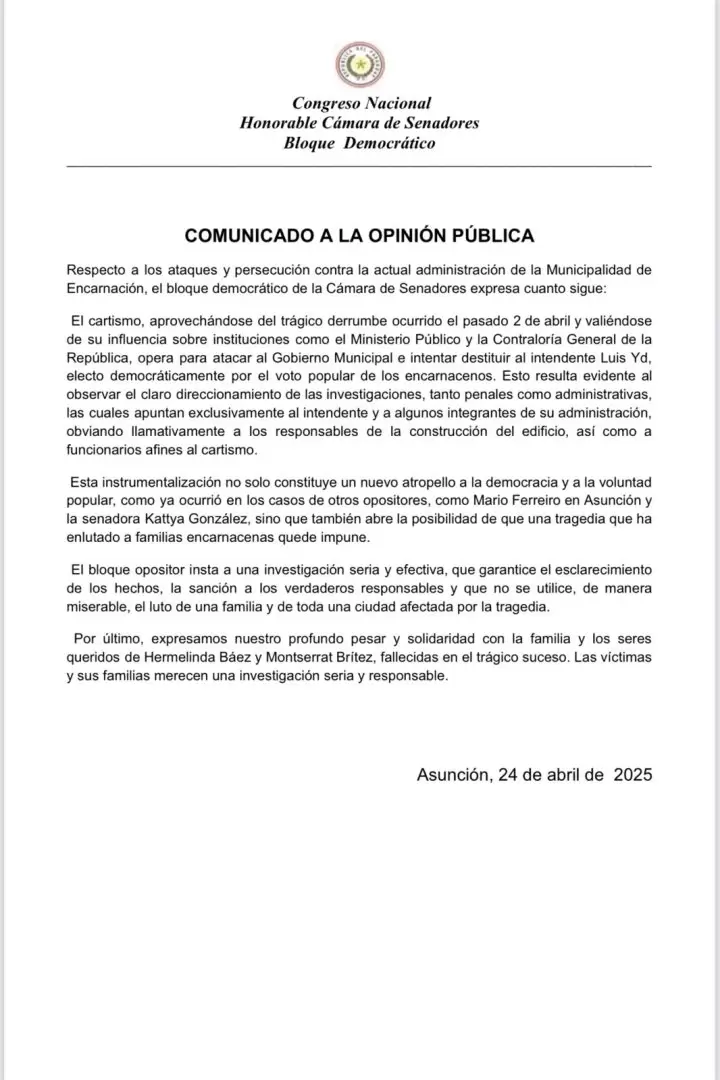 Comunicado.