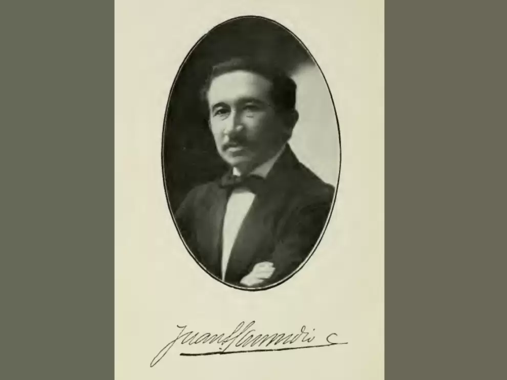 Retrato y firma de Juan A. Samudio, 1921, publicado en Paraguayans of Today. Cortes�a