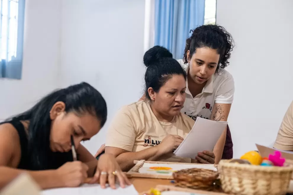 Taller a cargo de Estación Crear. Cortesía