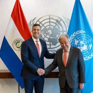 Peña ratifica apuesta a la cooperación y la paz durante reunión con secretario de la ONU